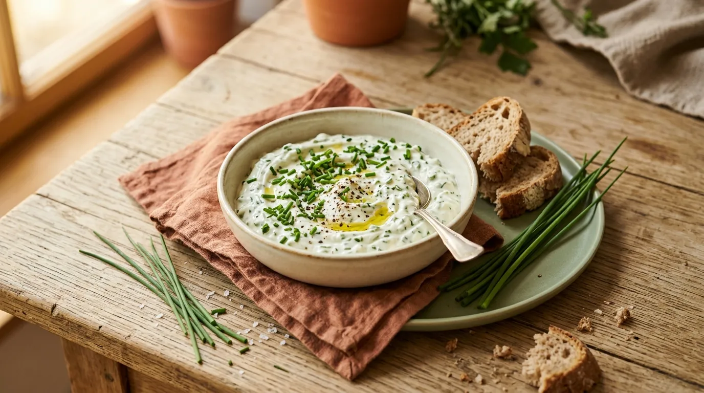 Schnittlauch-Frischkäse-Dip