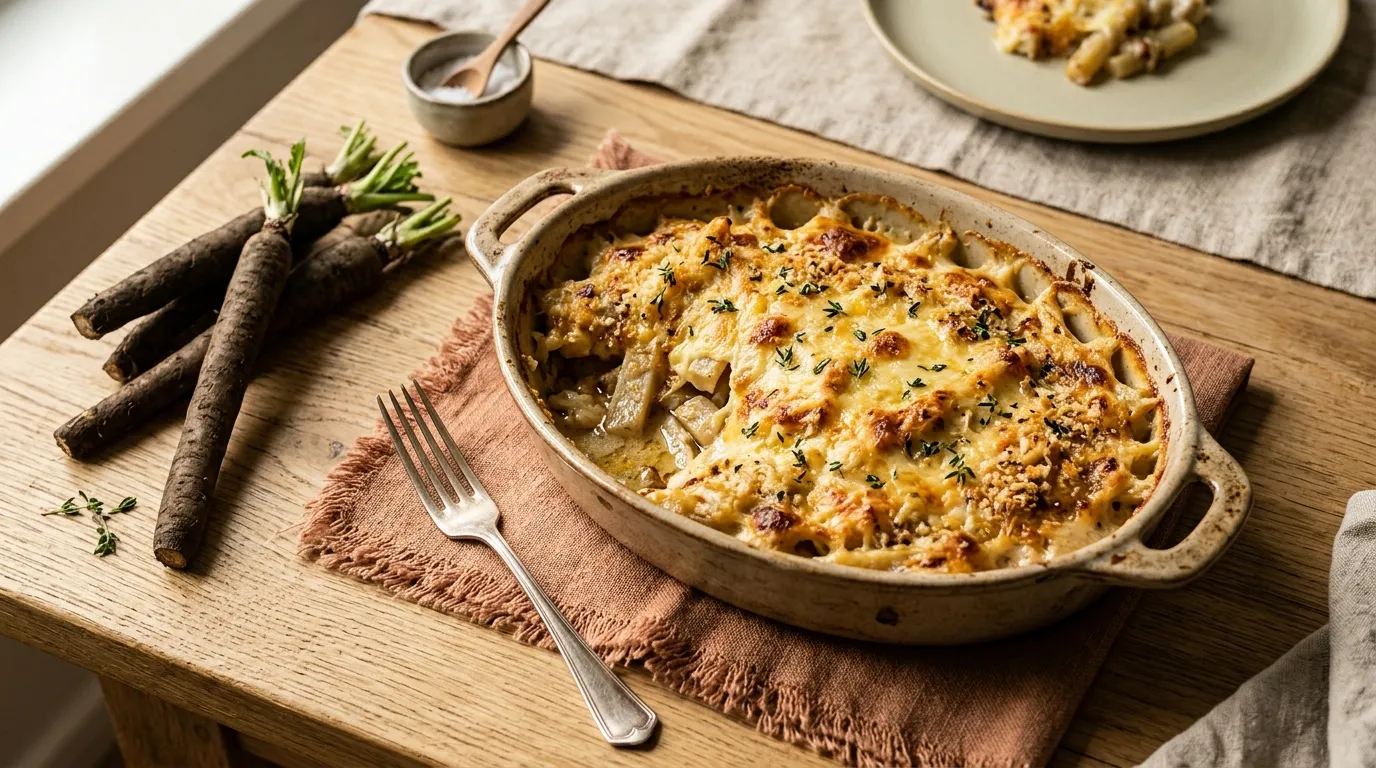 Schwarzwurzel-Gratin
