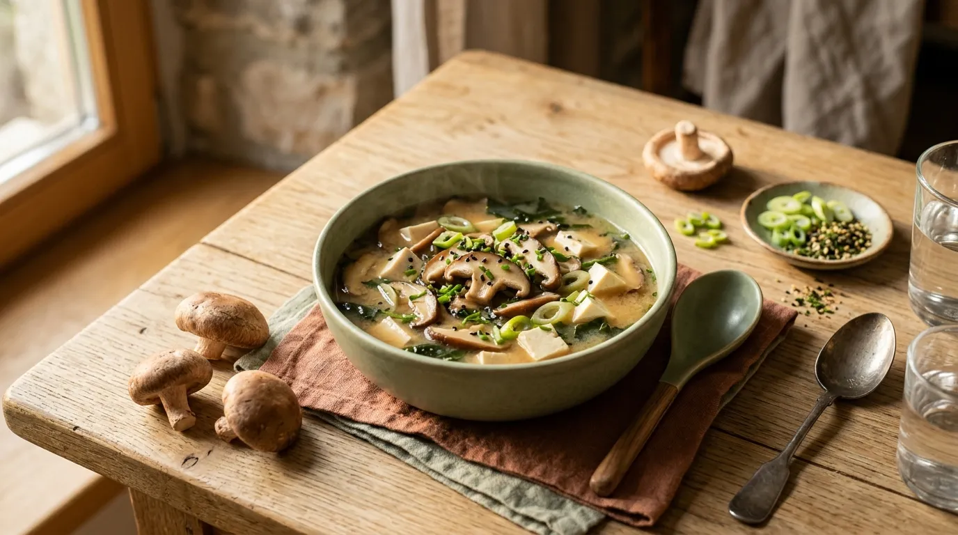 Shiitake-Miso-Suppe