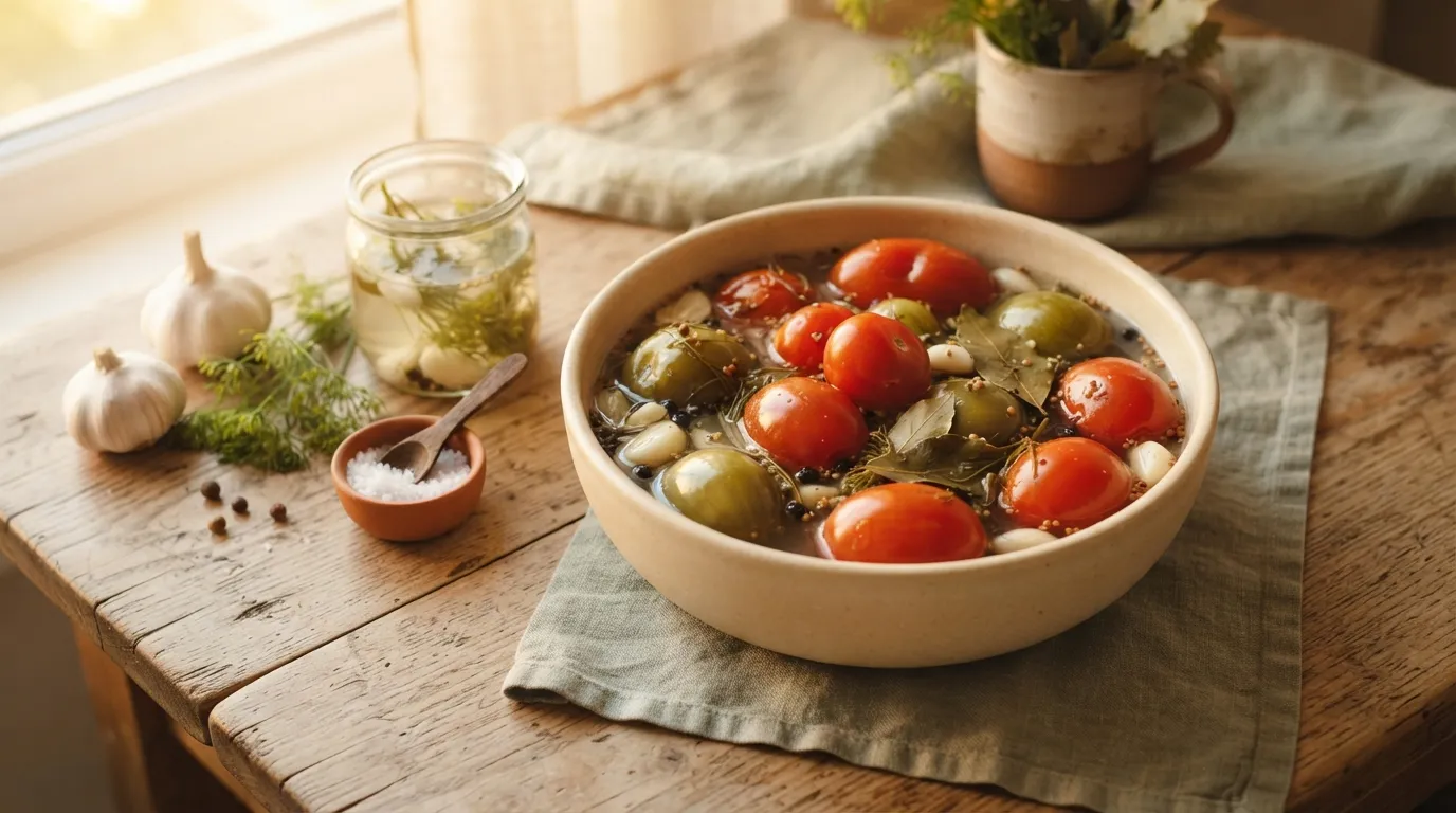 Solenye Pomidory (russische eingelegte Tomaten)