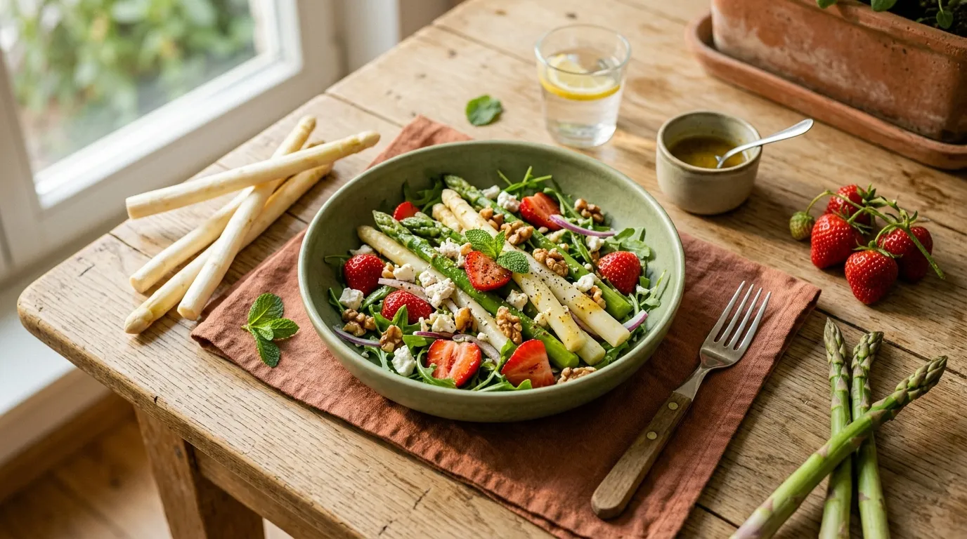 Spargel-Erdbeersalat