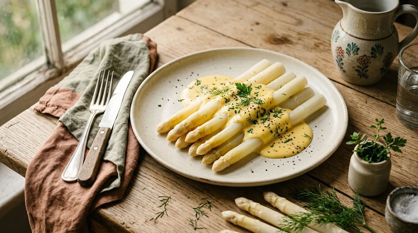 Spargel mit Sauce Hollandaise