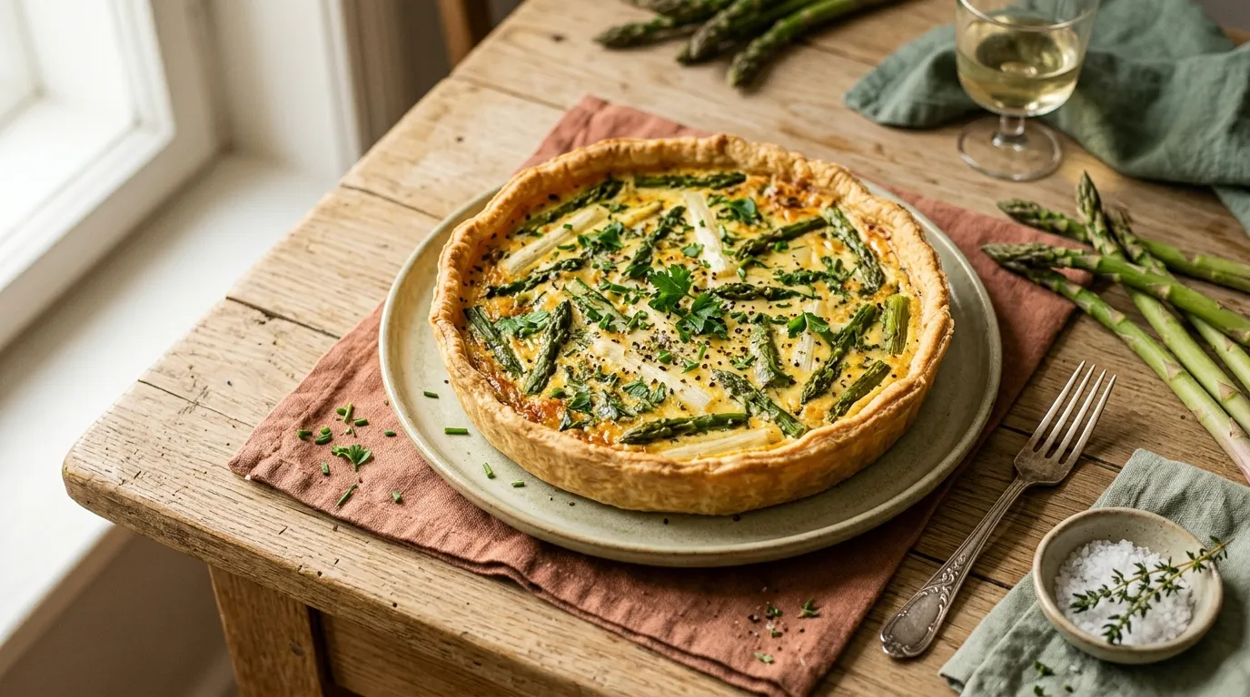Spargel-Quiche