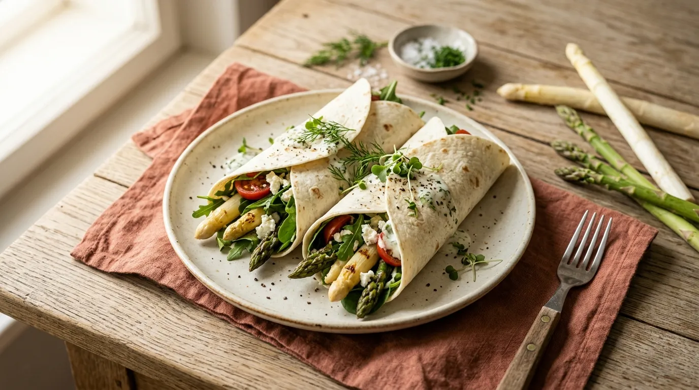 Spargel-Wraps