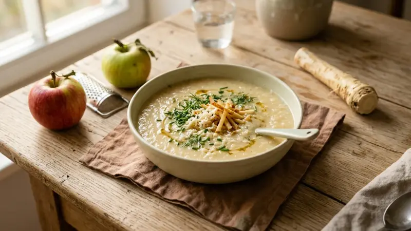 Apfel-Meerrettich-Suppe