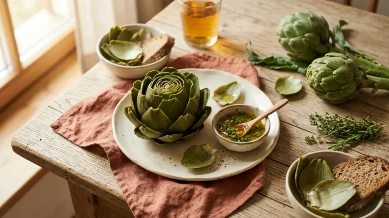 Artischocken mit Vinaigrette