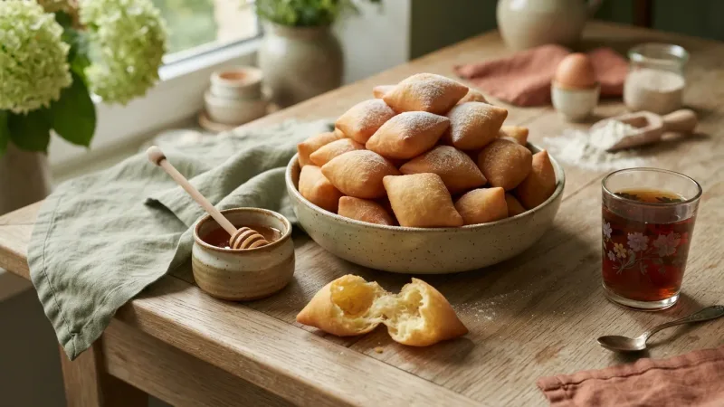 Baursaki – kasachische Hefekrapfen