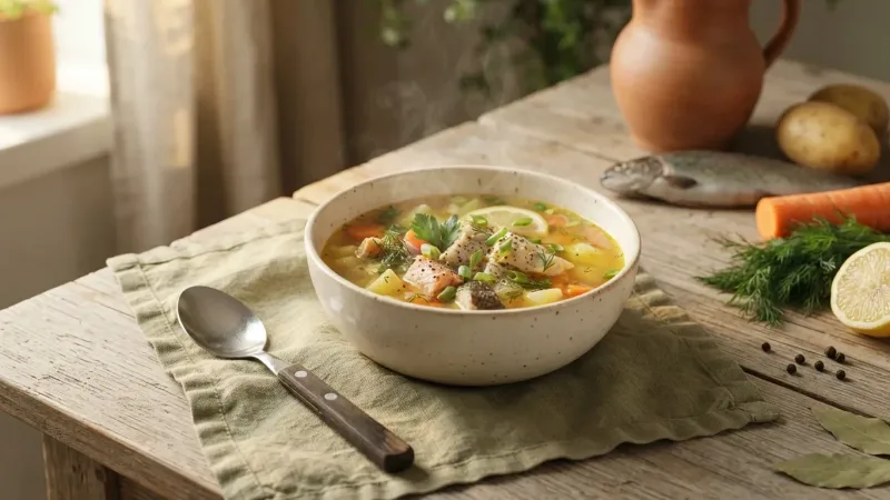 Bergener Fiskesuppe: norwegische Fischsuppe
