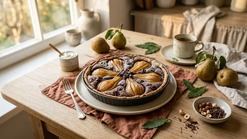 Birnen-Schokoladen-Tarte