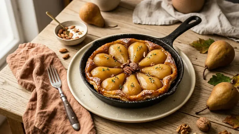 Birnen-Tarte Tatin