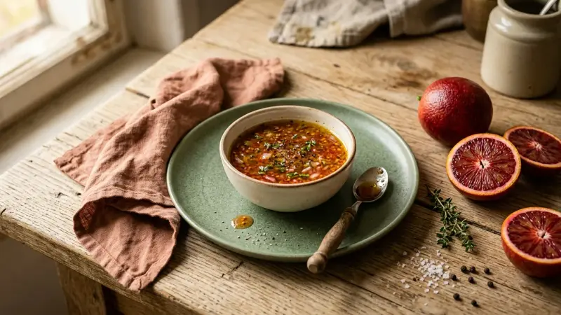 Blutorangen-Vinaigrette