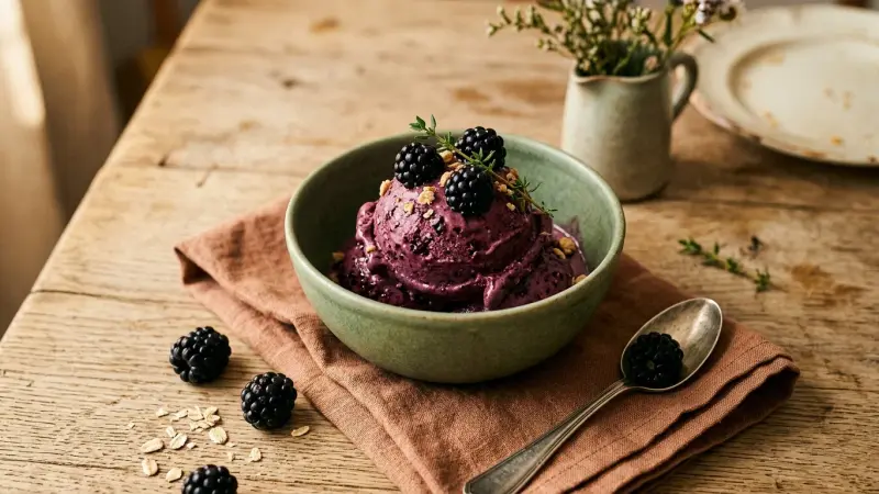 Brombeer-Eis