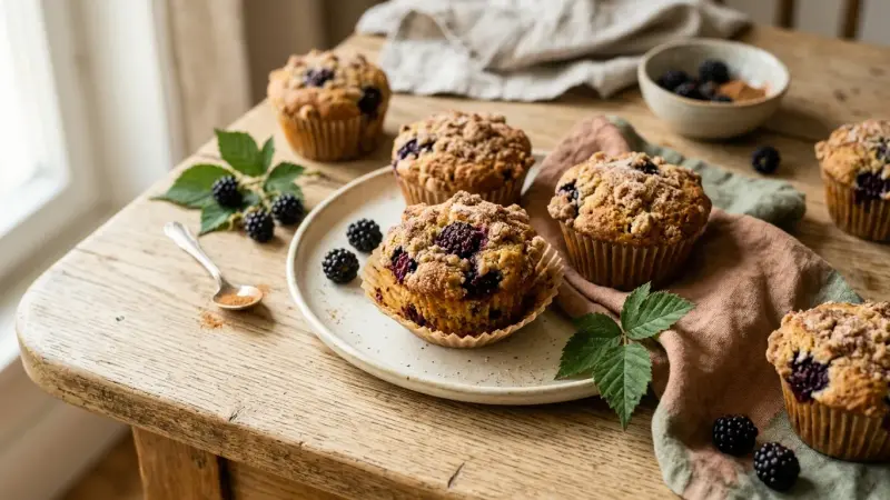 Brombeer-Zimt-Muffins