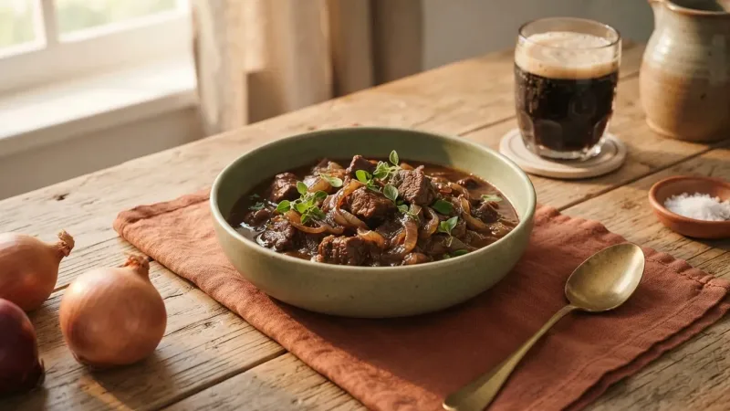 Carbonnade Flamande: Flämisches Biergulasch