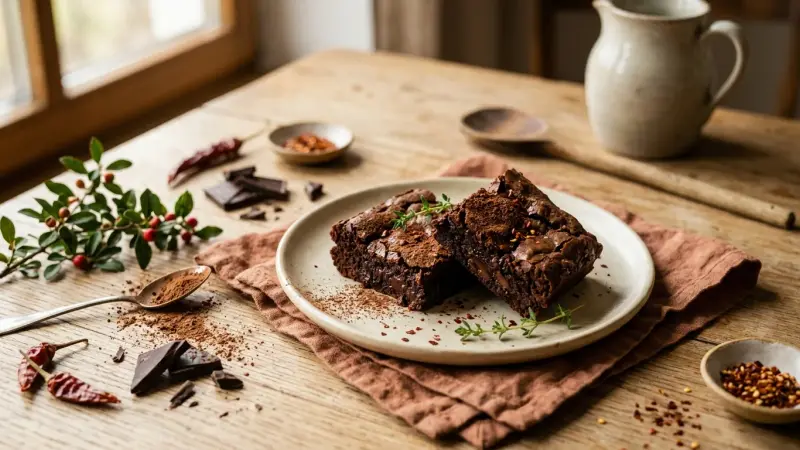 Chili-Schokoladen-Brownies