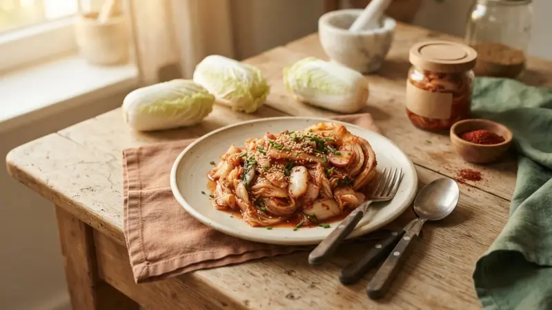 Chinakohl-Kimchi selber machen (vegan)