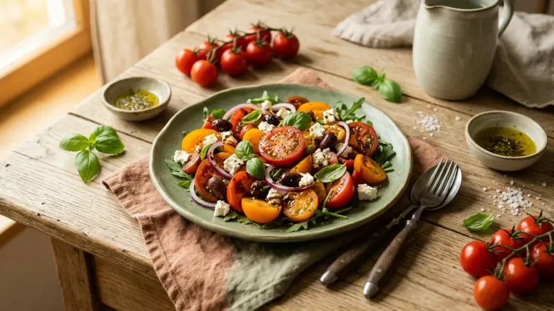 Choriatiki: Griechischer Bauernsalat nach Originalrezept