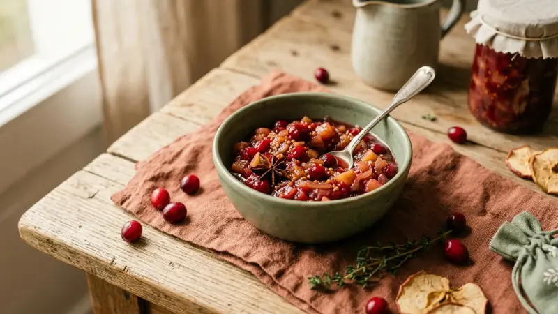 Cranberry-Apfel-Chutney