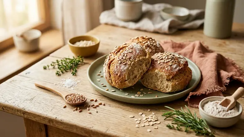 Dinkel-Brötchen (schnell)