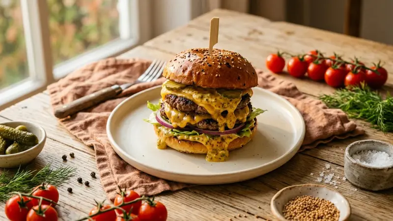 Double Cheeseburger mit Secret Sauce