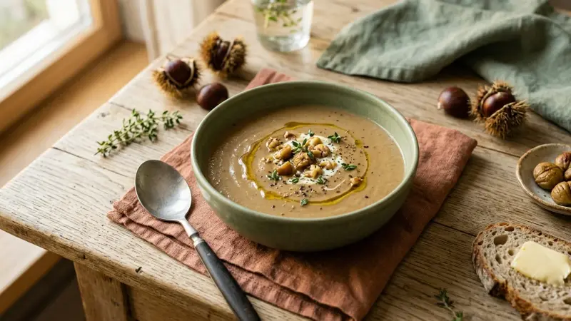 Edelkastanien-Suppe