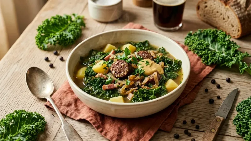 Erwtensoep (Snert): Holländische Erbsensuppe