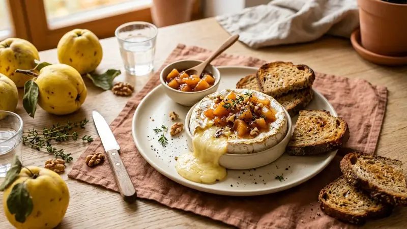 Gebackener Camembert mit Quitte