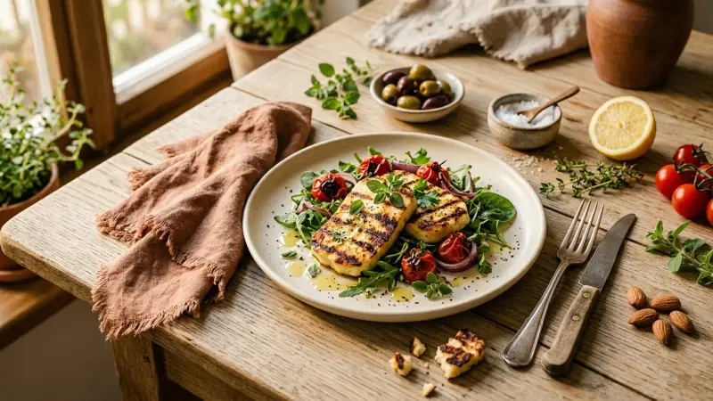 Gegrillter Halloumi
