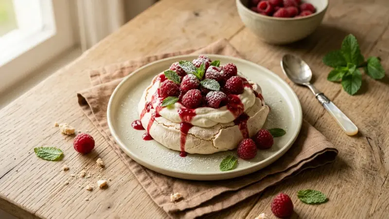 Himbeer-Pavlova