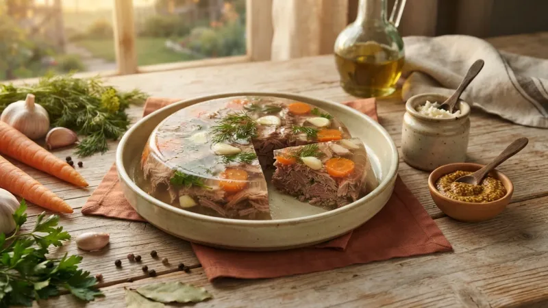 Holodez – russische Sülze mit Fleisch