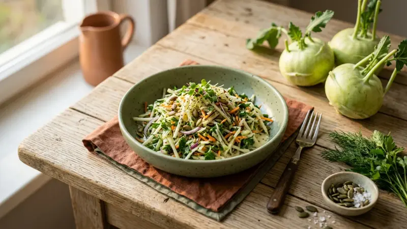 Kohlrabi-Rohkost