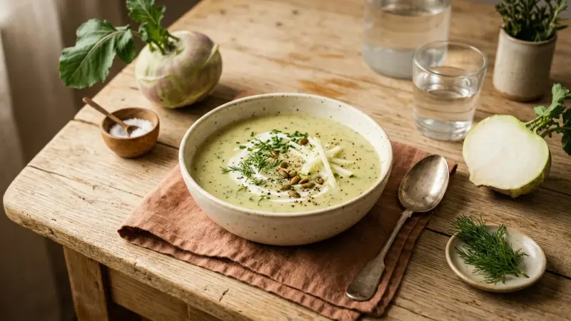Kohlrabi-Suppe