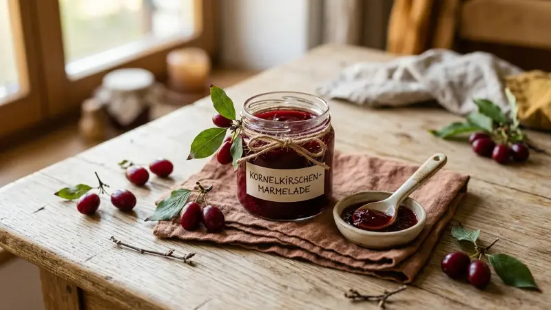 Kornelkirschen-Marmelade