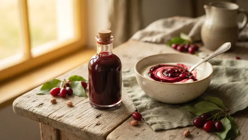 Kornelkirschen-Sirup