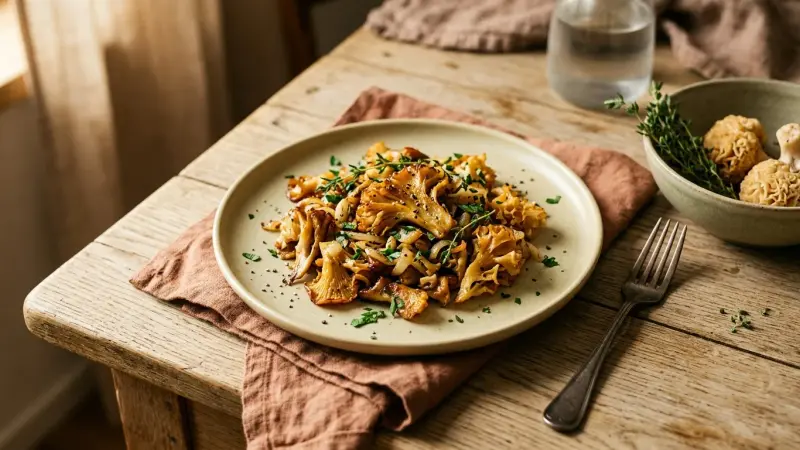 Krause Glucke gebraten