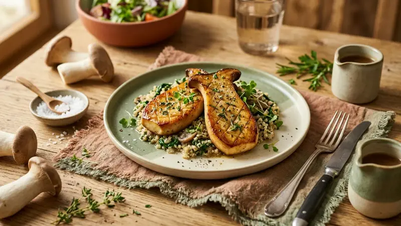 Kräuterseitling-Steaks