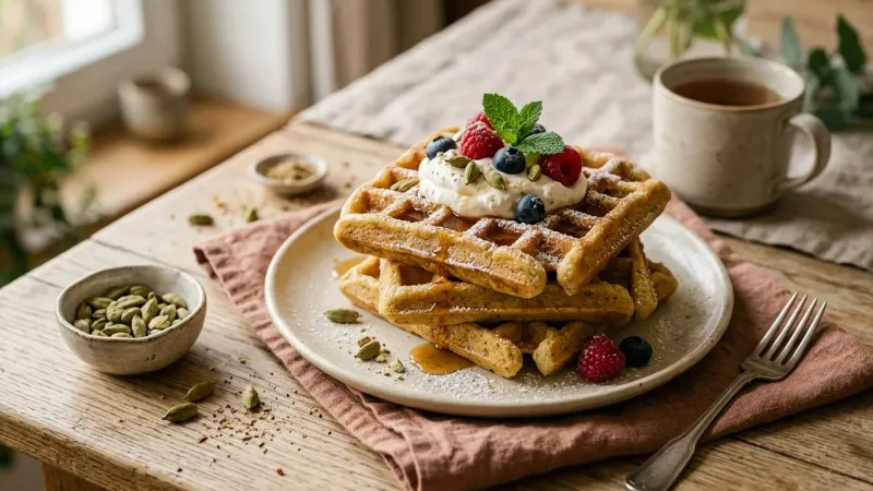 Krumkake: Norwegische Waffelröllchen