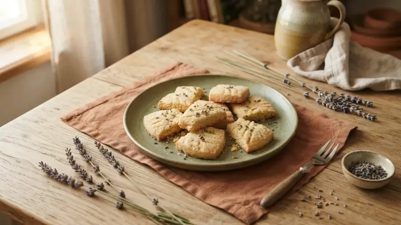 Lavendel-Shortbread