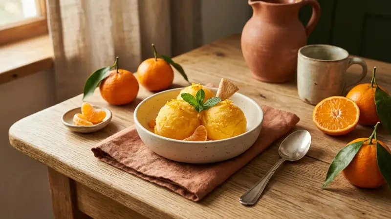 Mandarin-Sorbet