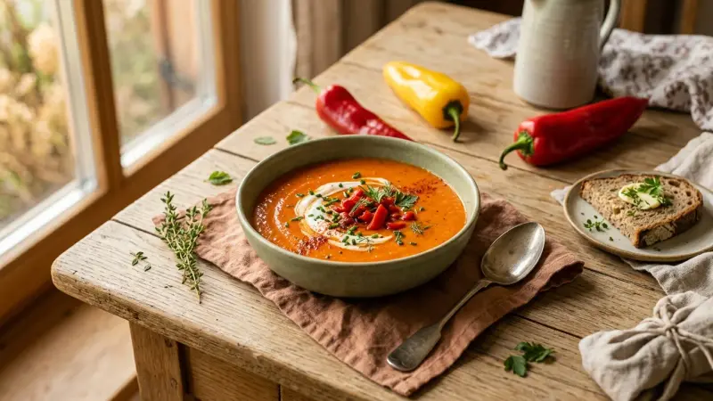 Kalte Paprika-Suppe