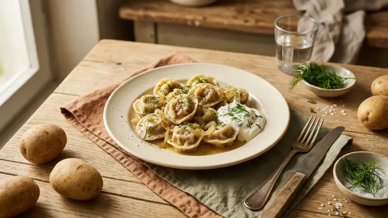 Sibirische Pelmeni — Mit Eiswasser-Geheimnis, Essig & Smetana