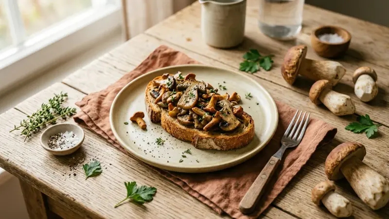 Pilz-Toast