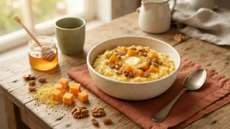 Pschonnaja Kascha – Hirsebrei mit Kürbis