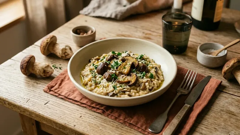 Risotto ai funghi porcini: Steinpilzrisotto
