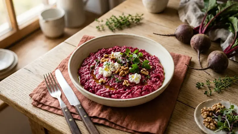 Rote-Bete-Risotto (Valentinstag!)