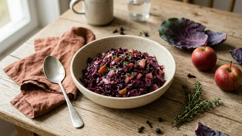 Rotkohl-Apfel-Beilage