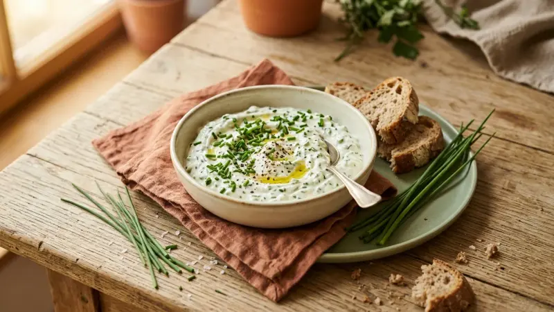 Schnittlauch-Frischkäse-Dip