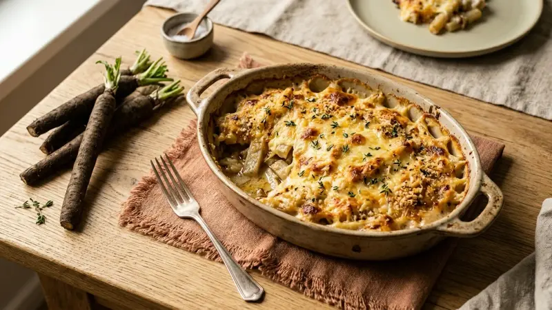 Schwarzwurzel-Gratin