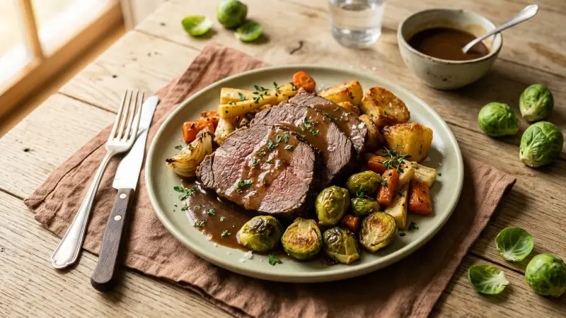 Sonntagsbraten mit Wintergemüse