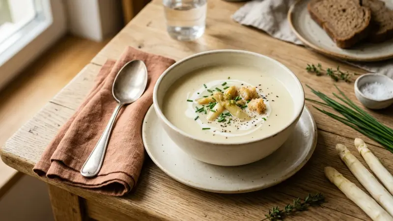 Spargelcremesuppe